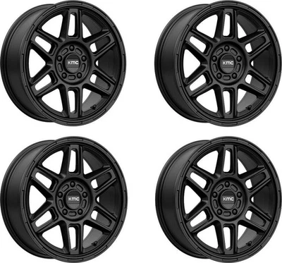 Juego 4 llantas KMC KM716 Nomad 17x8 5x110 negro satinado llantas 17" 38mm Foto 1 de 4