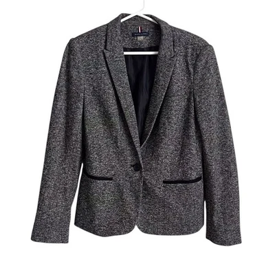 Tommy Hilfiger Mujer’s 8 Gris Blazer Preppy Clásico Atemporal Informal Chaqueta Foto 1 de 4