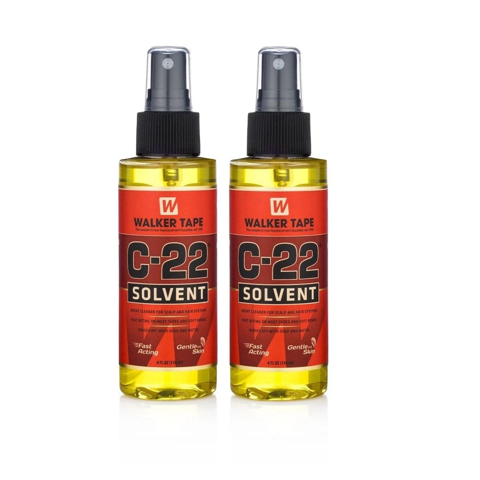 Walker Tape C-22 Limpiador Solvente Cuero Cabelludo Peluca Adhesivo Depilador 4Oz. Pack de 2 Foto 1 de 1