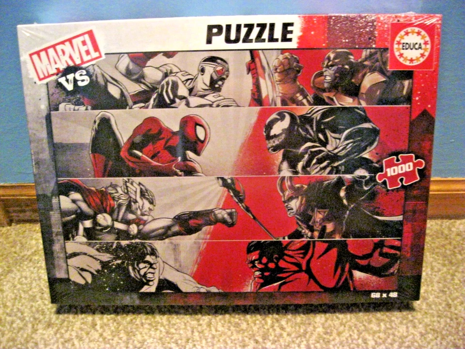 EDUCA 1000 PIEZAS PUZZLE MARVEL VS EN MANO! NUEVO ROMPECABEZAS 2025 ¡SE ENVÍA RÁPIDO! CHECK OUT Foto 1 de 4