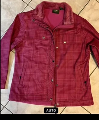 Stillwater Supply Co Women’s XL Raspberry Pink Plaid Waterproof Fleece Lining - Image 1 of 4