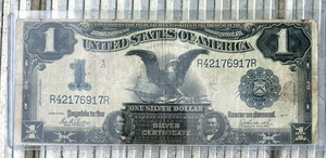 1899 $1 Silver Certificate “Black Eagle” Parker&Burke Signatures - Picture 1 of 2