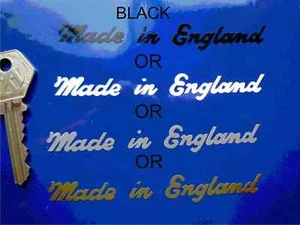 MADE IN ENGLAND Cut Vinyl Bike STICKER Various Colours 100mm Motorcycle Classic - Picture 1 of 1