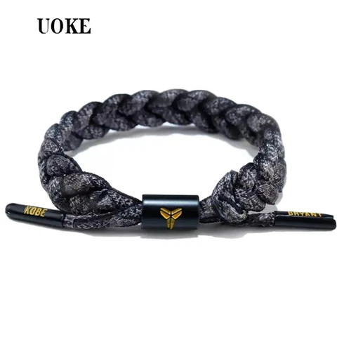 Kobe Bryant Braided Bracelet,  Adjustable Cover