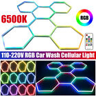 RGB LED Lighting Hexagon 5 Hex Car Detail Garage Workshop Retail Lamp