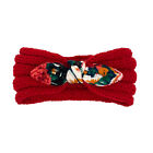 Stretch Girls Headband Knitted Bowknot Headwear Floral Print Infant Hairband