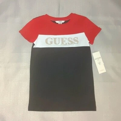 Vestido GUESS Niños Bloque de Color Logo Niñas Talla Pequeña (4) ¡Nuevo con Etiquetas! ¡ENVÍO RÁPIDO! Foto 1 de 3