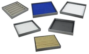 Small Jewellery Box Display Organiser Storage Tray with Choice of Insert - Picture 1 of 27