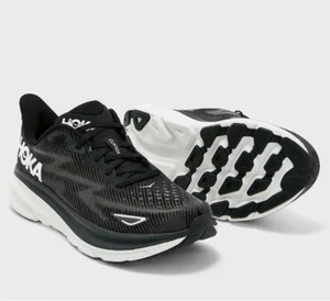 Men's Hoka Clifton9 Black/White 1127895-BWHT US Size 100% original brand new - Picture 1 of 7