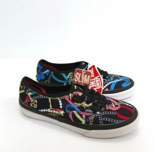 Vans Auténticos Delgados Clásicos Joyas Con Cordones Informales Zapatos de Lona Talla 5.5 - Imagen 1 de 6