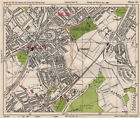 SÜDOSTEN LONDON. South Norwood Woodside Elmer's End Anerley. Speck 1933 Karte