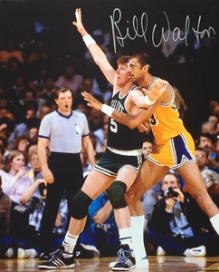 Bill Walton Signed 16x20 Photo *vs Kareem Abdul Jabbar PSA 4A78902 - Picture 1 of 3