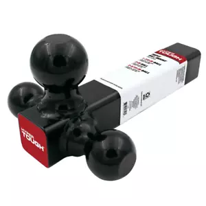 Trailer Hitch Steel Tri-Ball Mount Class III/IV Towing Black Car Heavy Duty10 Lb - Picture 1 of 12