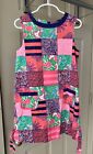 EUC Lilly Pulitzer Girls/Minnies Shift Dress in An Apple a Day, 6