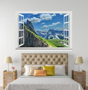 3D White Cloud Lawn 29 Open Windows WallPaper Wandbilder Wanddruck AJ Jenny - Bild 1 von 2