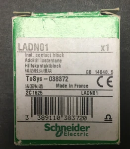 Bloque de contacto auxiliar SCHNEIDER ELECTRIC TELEMECANIQUE LADN01 NC TESYS 038872 - Imagen 1 de 2