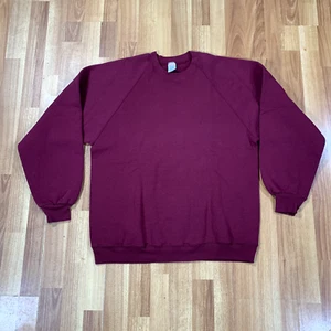 Vintage Super Weights by Russell Pullover Herren Extra Large Burgund Hergestellt in den USA - Bild 1 von 7