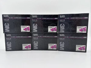 6X NEW SEALED 3M BLACK WATCH ST-C30 Super S-VHS-C 5516 Video Cassette Camcorder - Picture 1 of 6