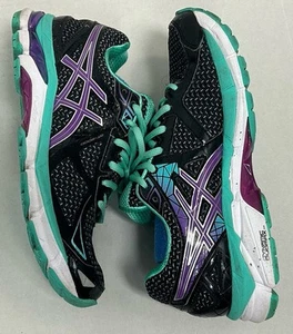 Zapato para correr Asics T550N GT-2000 3 negro púrpura azul verde para mujer talla 8 - Imagen 1 de 14