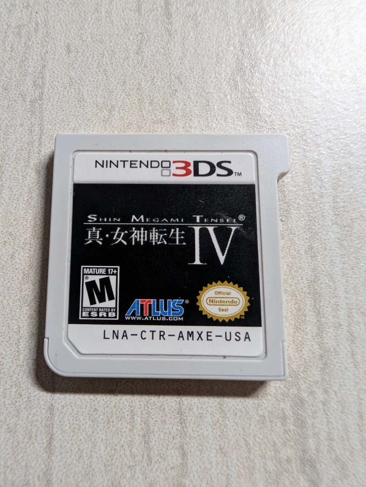 Shin Megami Tensei IV Nintendo 3DS SMT 4 CART ONLY ShinMegamiTensei - Image 1 of 2