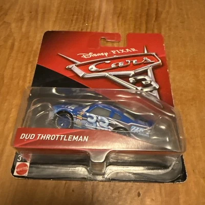 Disney Cars 3 Dud Throttleman #33 Mood Springs coche de carreras 1:55 diecast Mattel 2016 Foto 1 de 2