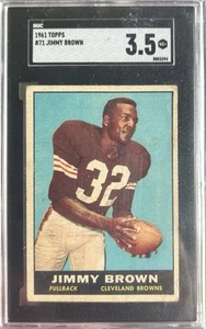 1961 Topps Jimmy Jim Brown #71 Browns NFL Football HOF Well Centered SGC 3.5 🔥 - Picture 1 of 2