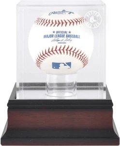 Boston Red Sox Mahogany Baseball Logo Display Case - Picture 1 of 1