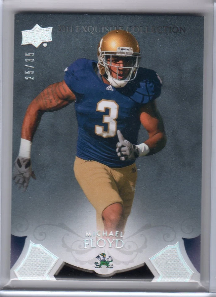 2012 EXQUISITE MICHAEL FLOYD GOLD RC #25/35 RARE ROOKIE - Image 1 of 1