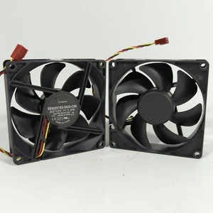 Pair (2x) Sunon EE92251S3-D020-C99 Fans Black 92mm 3-Pin Dell P/N RKC55 - Picture 1 of 4