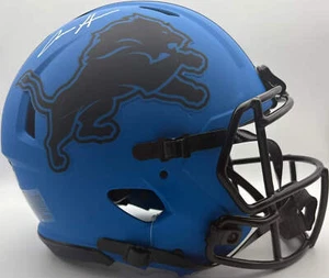 Aidan Hutchinson Autographed Detroit Lions Rave Full-Size Authentic Football Hel - Picture 1 of 4