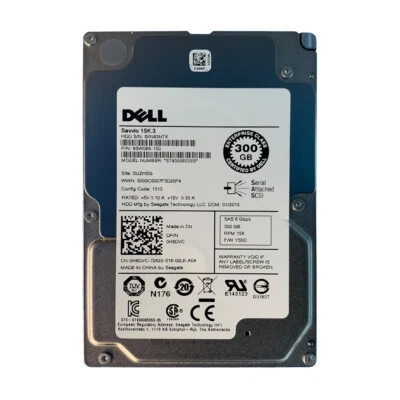 Dell 300GB SAS 15k 2.5" 6G HDD H8DVC Seagate ST9300653SS - 9SW066-080 - Image 1 of 4