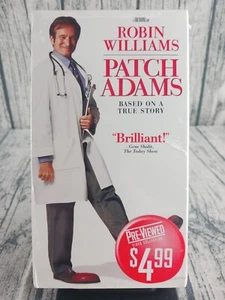 BlockBuster Video - Patch Adams (VHS, 1999) Robin Williams - Pre-Viewed - Good - Picture 1 of 3