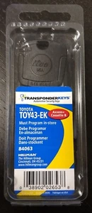 Toyota Transponder Key Blank TOY43-EK Security - Program in Store - New Uncut - Bild 1 von 3