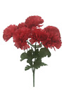 Pack of 12 Artificial silk Flowers Carnation Bunch Wedding Home Grave Outdoor