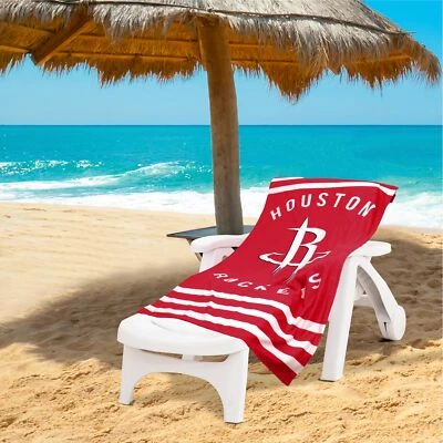 Toalla de playa Northwest NBA Houston Rockets "Stripes", 30" x 60" Foto 1 de 4