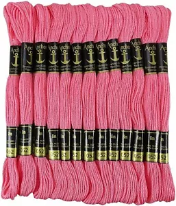 Anchor Stranded Cotton Threads Cross Stitch Sewing Hand Embroidery Thread Pink - Picture 1 of 5