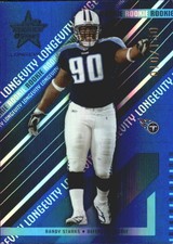 2004 Leaf Rookies and Stars Longevity Sapphire Card #196 Randy Starks /150