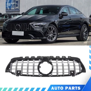For 2019-2023 A220 A45 Front Grilles Modify Upgrade AM G GT Silver - Picture 1 of 2