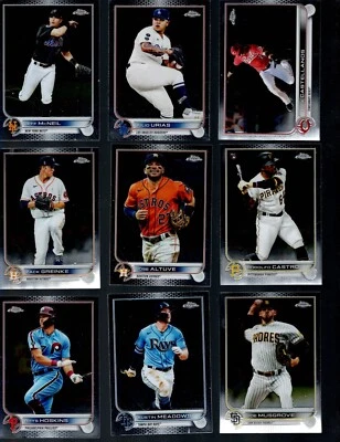 2022 TOPPS CHROME Baseball Complete Your Set 1-220 BUY MORE SAVE MORE - Image 1 of 4