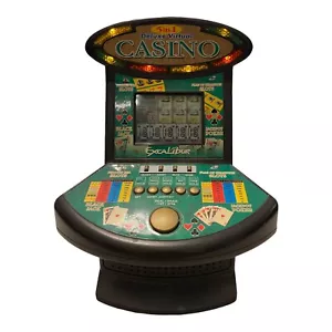 Excalibur 5 en 1 Deluxe Virtual Poker Ranura Electrónica Juego de Casino VR02-V Funciona! - Imagen 1 de 1