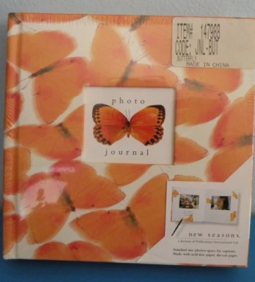 Álbum de fotos MARIPOSA DIARIO con inserto de foto frontal 8x8 por New Seasons nuevo B3 Foto 1 de 3