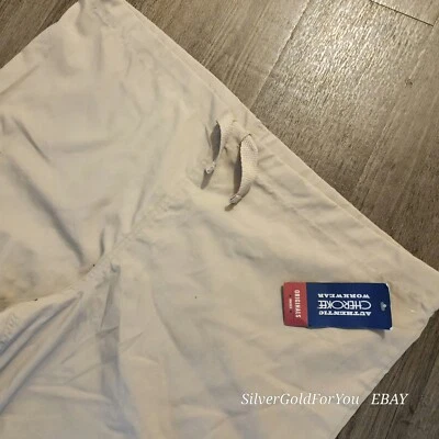 Cargo Uniform Pants CHEROKEE Workwear Unisex Drawstring Khaki Large NEW W/ TAGS - Image 1 of 4