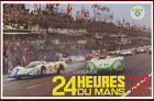 1970 24 Heures Du Mans Porsche 917 312P Vintage Reklama Plakat wyścigowy 11 x 17