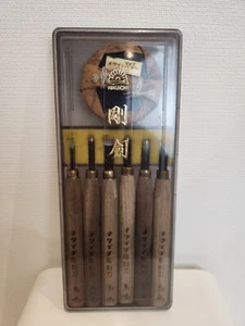 Nomi Chisel 6 Pieces  Set Japanese Wood Carving Carpenter Tool Graver - Picture 1 of 13