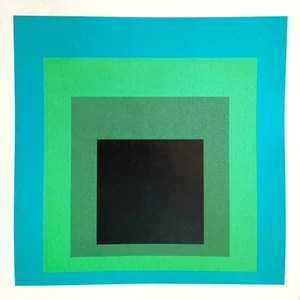 Josef Albers Lithographie Guggenheim Museum COA Nummeriert mit Bleistift (Donald - Bild 1 von 3