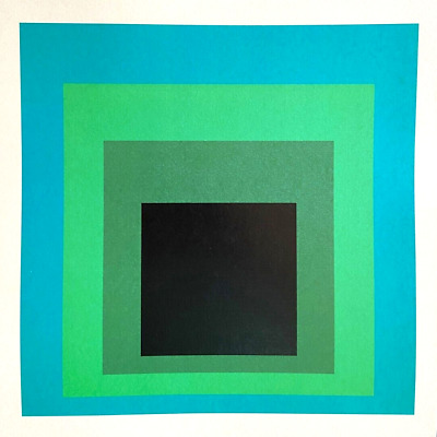 Josef Albers,Litografía Guggenheim 1979 (Richter Arp Klee Kandinsky Mondrian) • 240€