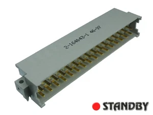 1pc Male angled 32 pin type F DIN41612, 2-164043-1 AMP - Bild 1 von 2