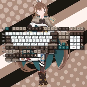 Hololive Nanashi Mumei Keycaps 132 PBT Cherry Profile Custom Anime Keycaps - Picture 1 of 2