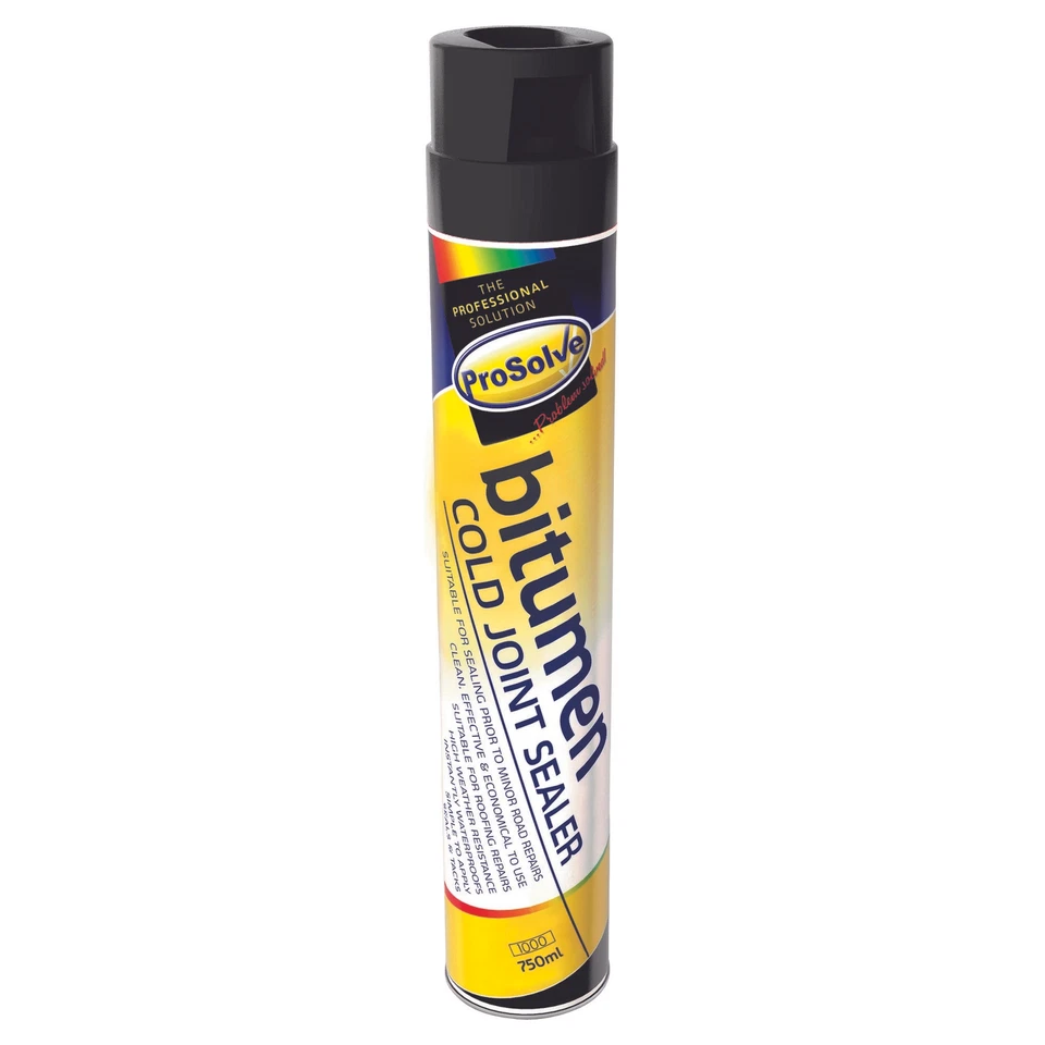 Prosolve Bitumen Cold Joint Seal Spray Tarmac Roof Gutter Repair Pot Hole Sealer