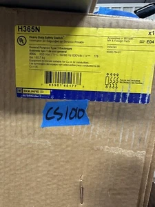 *NEW* Square D H365N 400A 3Ph 600V Indoor Fusible Disconnect W/ Neutral-CS 1010 - Picture 1 of 1